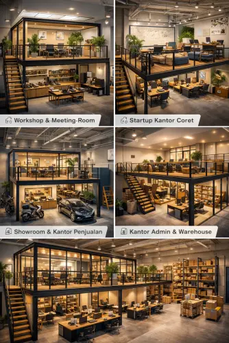 Mezzanine Ruang Kantor di Setu