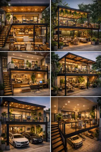 Mezannine Cafe Modern di Setu